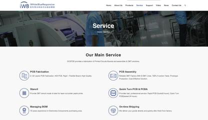 iWhiteiBlueResponsive藍色響應式自適應Phpcms企業網站模板